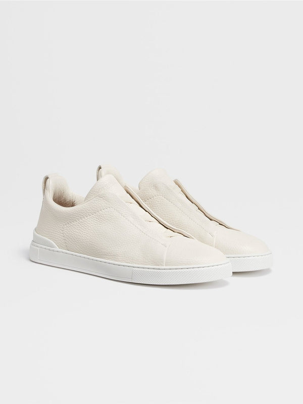 Off White Deerskin Triple Stitch™ Sneakers