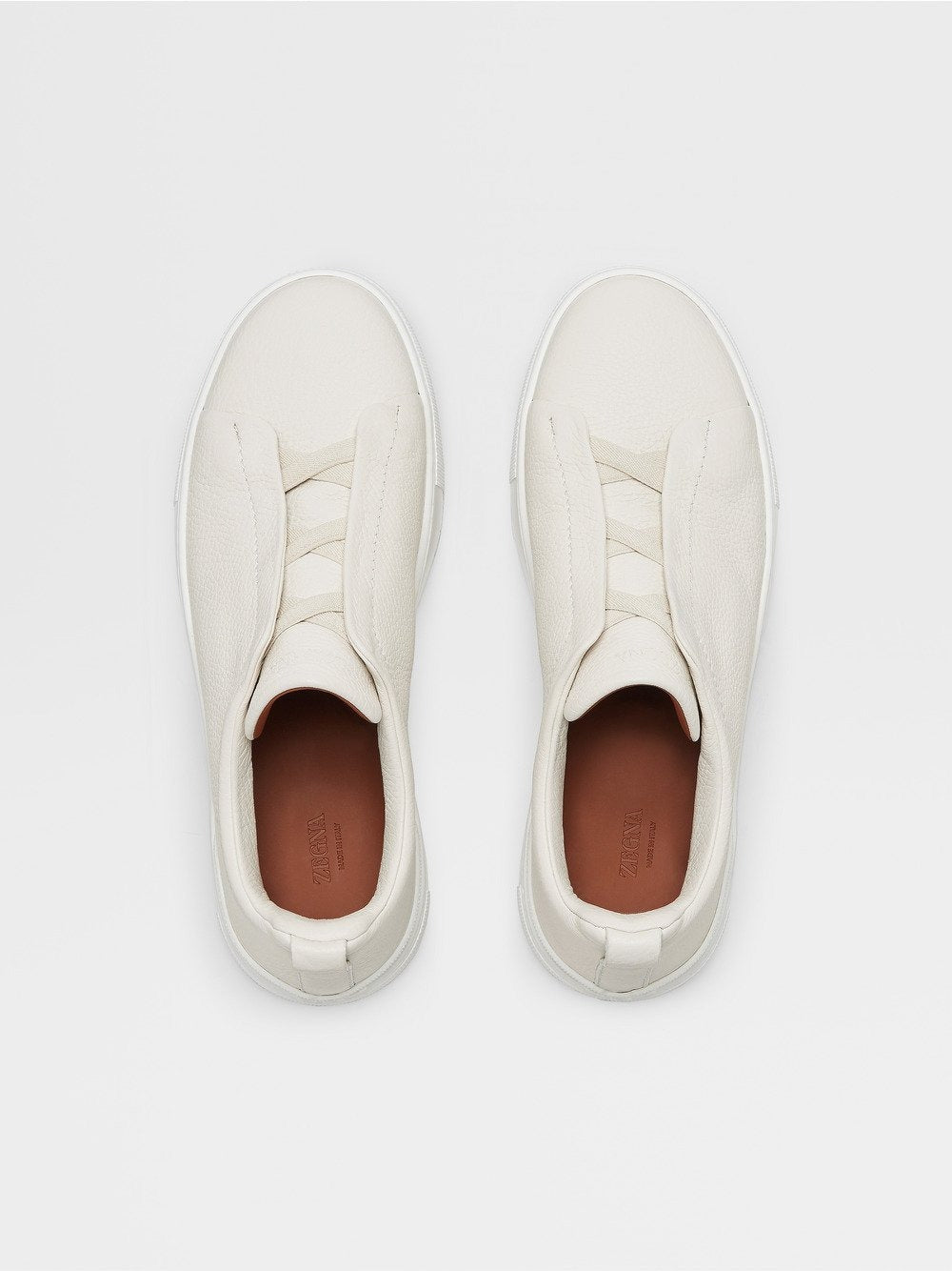 Off White Deerskin Triple Stitch™ Sneakers