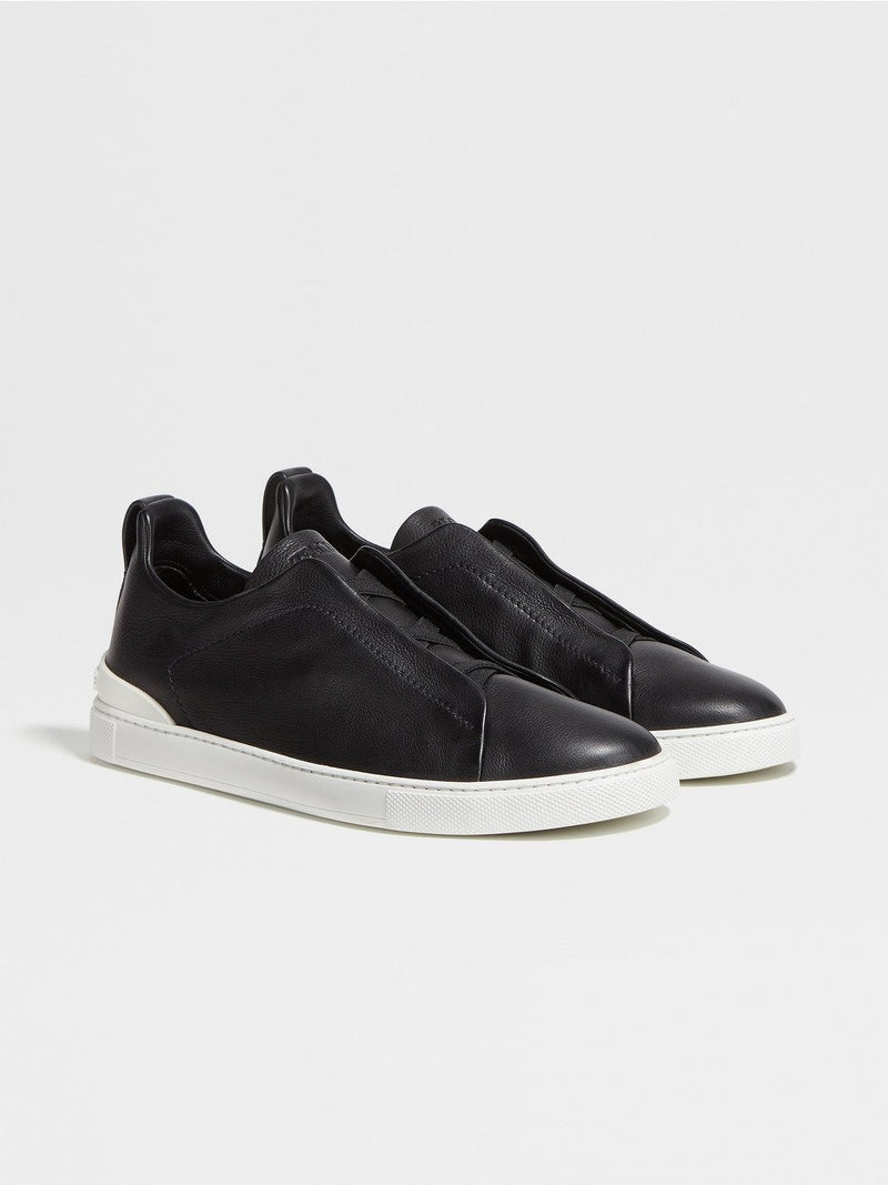 Black SECONDSKIN Triple Stitch™ Sneakers