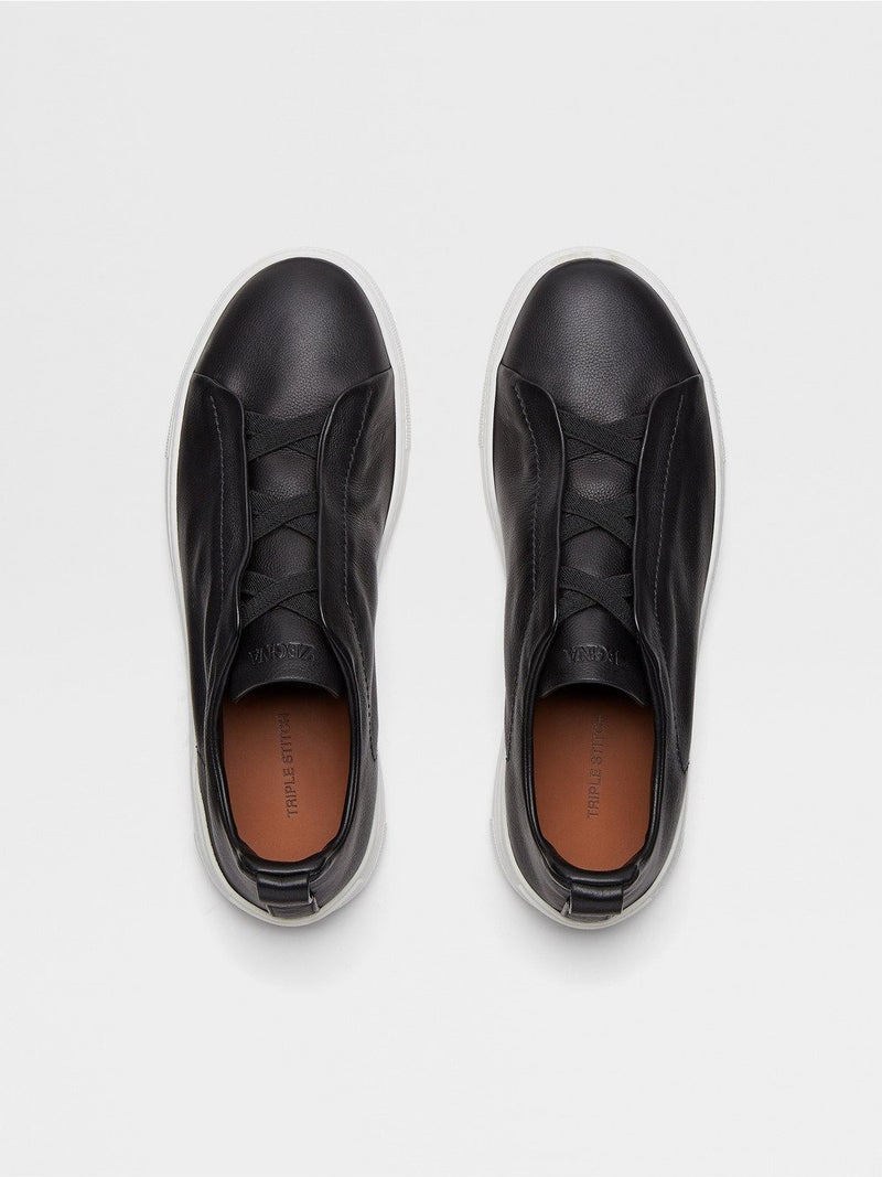 Black SECONDSKIN Triple Stitch™ Sneakers