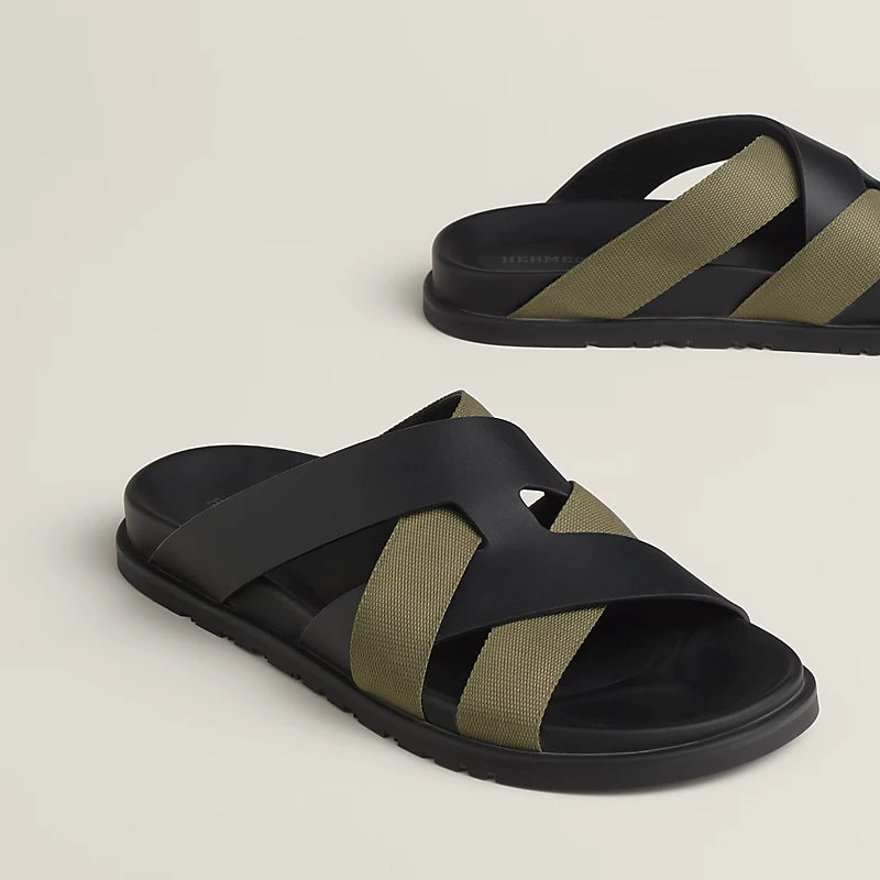 Kazimir Sandal noir / vert toundra